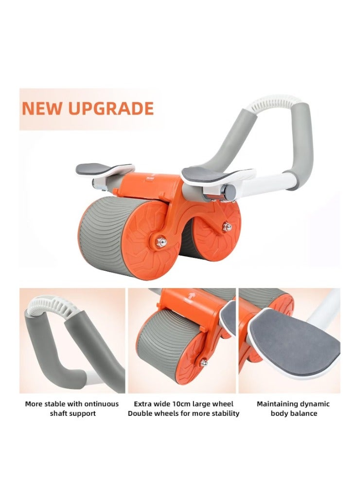 أكاليكس عجلة انتعاش البطن-عجلات مزدوجة غير قابلة للانزلاق مع دعم الكوع ووسادة الركبة للتدريب الأساسي لتمارين عضلات البطن - Image 5