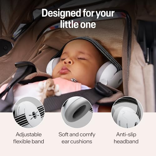 ALPINE HEARING PROTECTION Alpine Muffy Baby Ear Protection - Noise Reduction Ear Muffs for Babies and Toddlers up to 36 Months - Comfortable Infant Hearing Protection - Prevent Damage & Improve Sleep, Black - Image 3