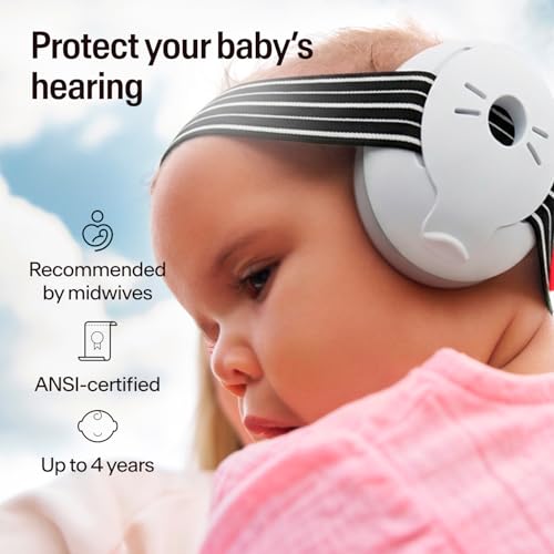 ALPINE HEARING PROTECTION Alpine Muffy Baby Ear Protection - Noise Reduction Ear Muffs for Babies and Toddlers up to 36 Months - Comfortable Infant Hearing Protection - Prevent Damage & Improve Sleep, Black - Image 2