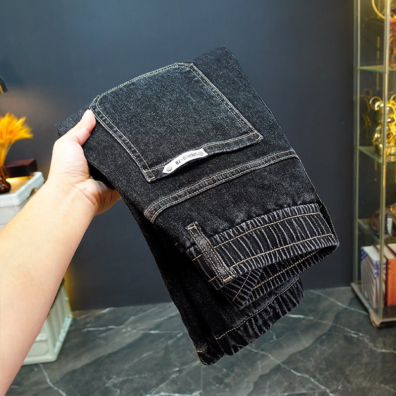 Unisex Classic Denim Jeans Loose Fit Daily Outdoor Wear - Image 4