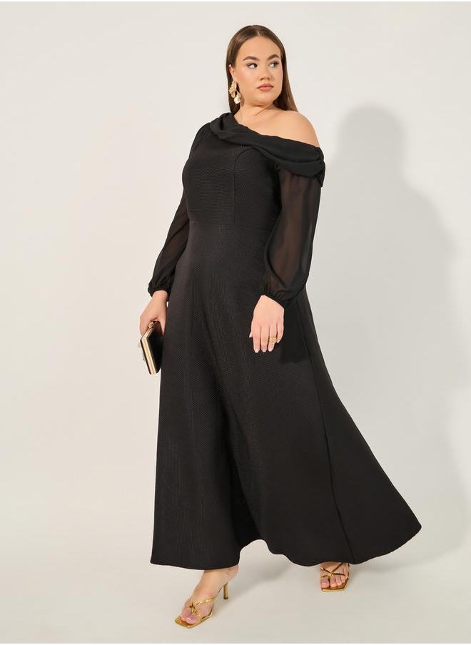 Styli Asymmetric Maxi Dress  - Image 1
