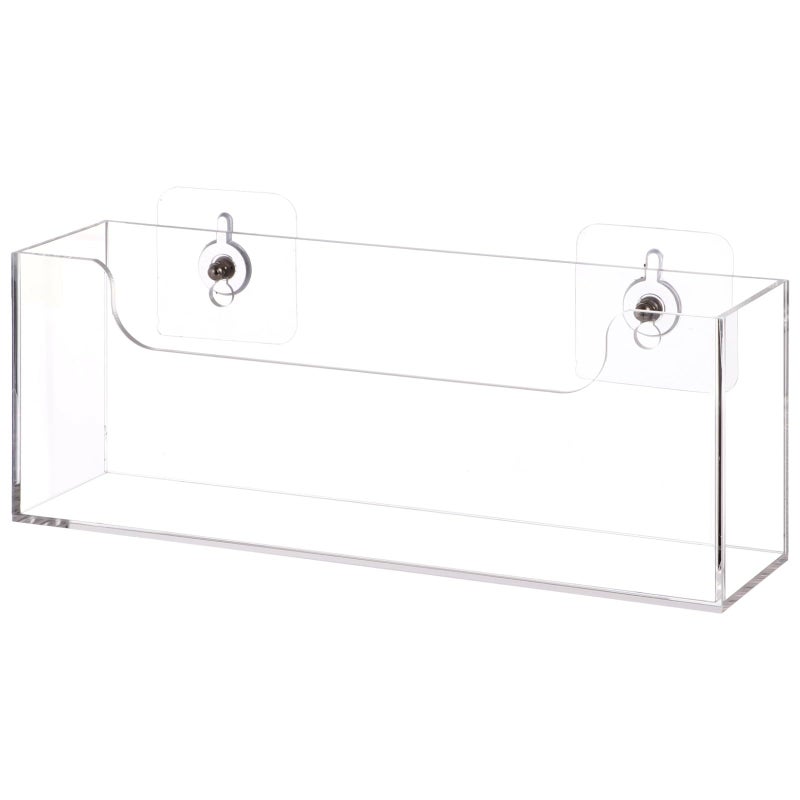 Homaisson Clear Acrylic Mail Holder Box for Desk or Wall Mount, Mail Organizer Countertop, Modern Wall Mounted or Tabletop Mailbox, Letter Storage Organizer Box - Image 2