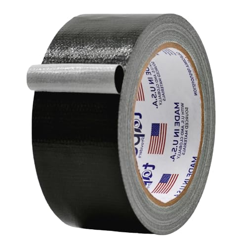 MAT Tape MAT Duct Tape Black Industrial Grade, 2 inch x 60 ft. Waterproof, UV Resistant for Crafts, Home Improvement, Repairs, & Projects - Image 1