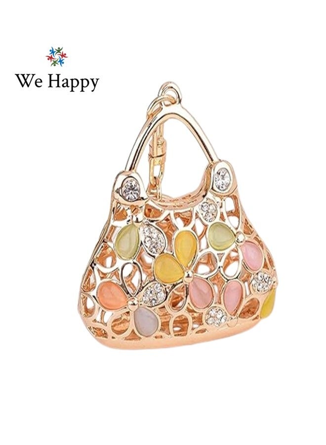 We Happy Pack of 6 Hand Bag Shape Key Ring Cute Women Fashion Bag Car Pendant Key chain - Image 2