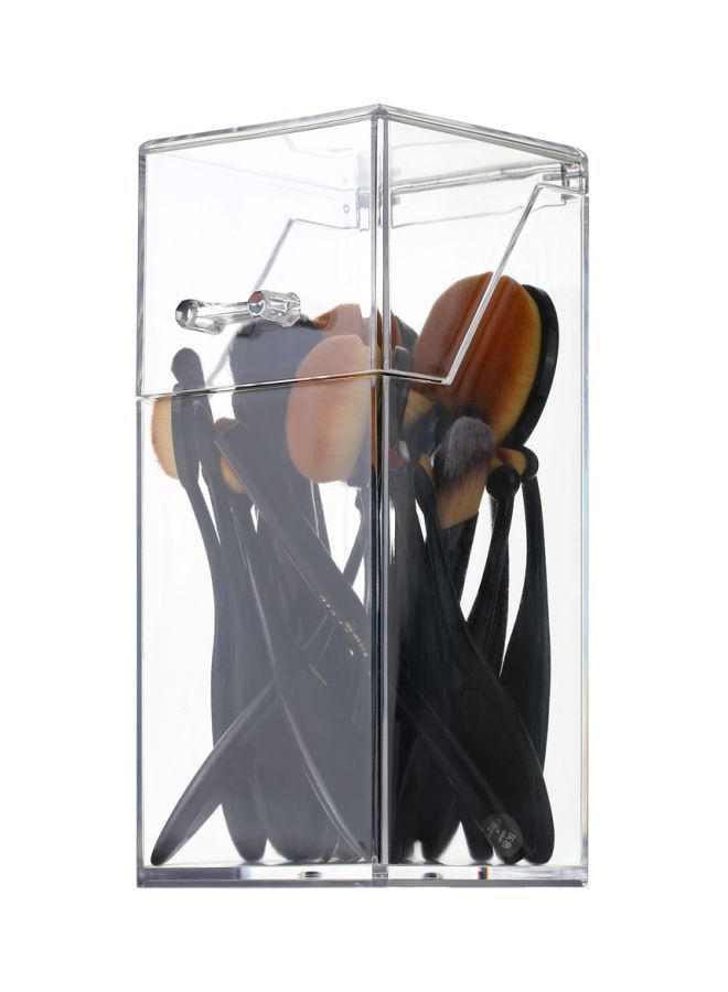 نيبمينينت منظم فرش ماكياج من الأكريليك شفاف - Image 2