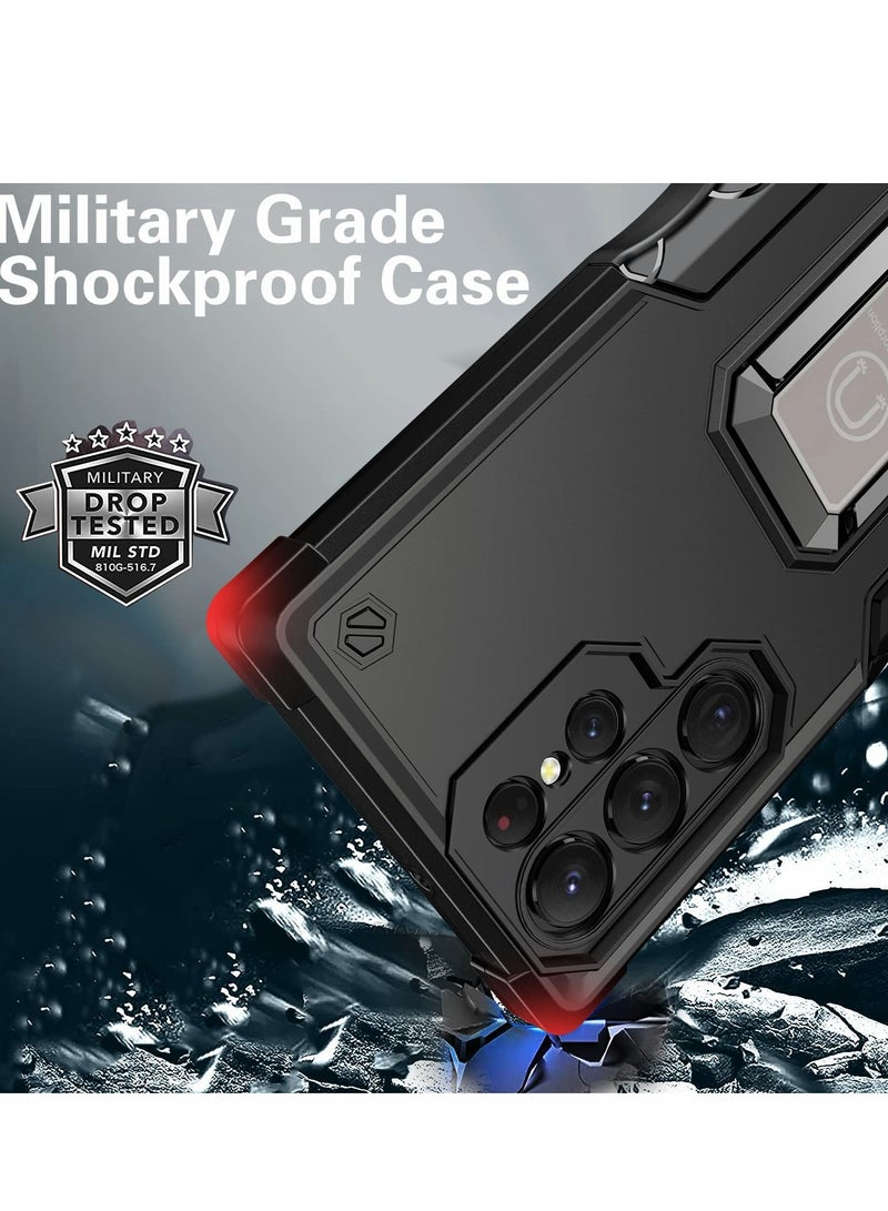 KASTWAVE Case for Samsung Galaxy S22 Ultra Case, S22 Ultra Shockproof Case with Kickstand Hard Back Case for Samsung S22 Ultra Cover 6.8 inch-2022 - Image 2