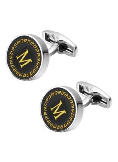 1 Pairs Cufflinks For Men Classic Initial Cuff Links Personalized Cuff Links Silver 26 Alphabet Cuff Links Business Anniversary Wedding For Father Husband Gift, M - pzsku/ZA0B7DE7D1B9578323F6BZ/45/_/1733731384/99d3cec4-5050-4346-bbc4-7ac0ae501efa