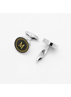 1 Pairs Cufflinks For Men Classic Initial Cuff Links Personalized Cuff Links Silver 26 Alphabet Cuff Links Business Anniversary Wedding For Father Husband Gift, M - pzsku/ZA0B7DE7D1B9578323F6BZ/45/_/1733731385/add95608-3387-40d3-bcb3-ba2a96476983