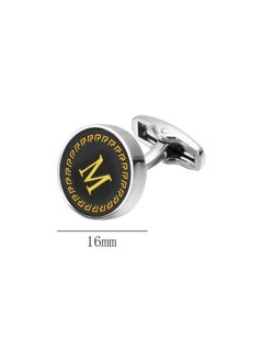 1 Pairs Cufflinks For Men Classic Initial Cuff Links Personalized Cuff Links Silver 26 Alphabet Cuff Links Business Anniversary Wedding For Father Husband Gift, M - pzsku/ZA0B7DE7D1B9578323F6BZ/45/_/1733731389/35a0acf6-048e-445f-a774-d7b2d31a113e