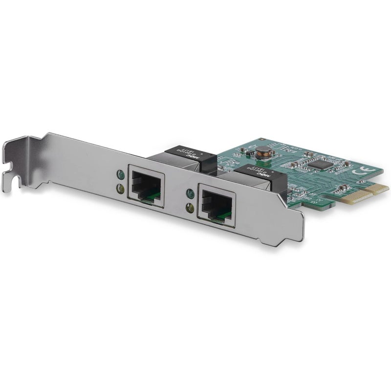 Startech.com StarTechcom Dual Port PCIe Network Card Low Profile RJ45 Port Realtek RTL8111H Chipset Ethernet Network Card Dual Port Gigabit NIC ST1000SPEXD4 - Image 2