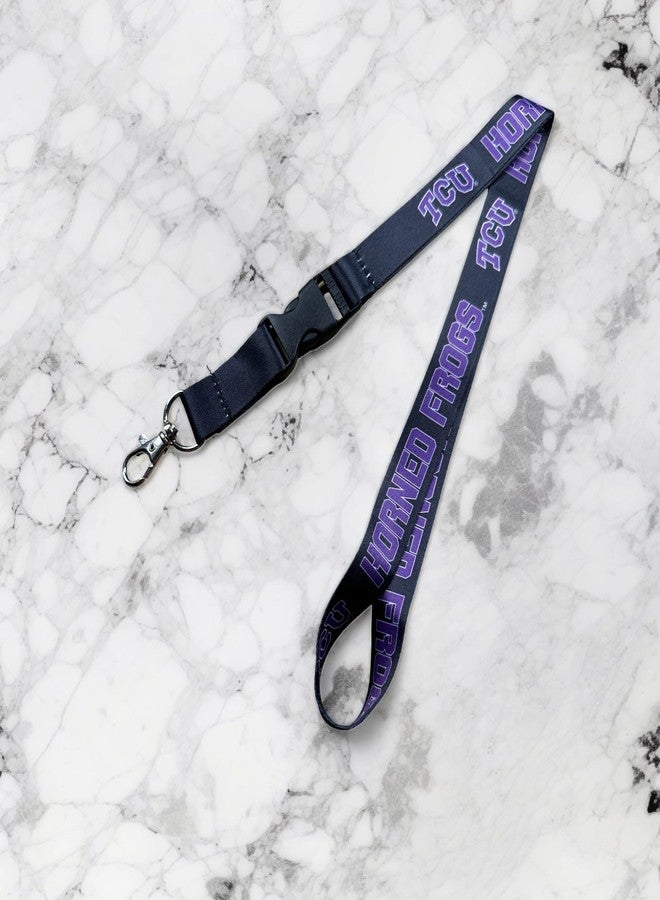 Desert Cactus Texas Christian University Lanyard TCU Car Keys ID Badge Holder Lanyard Keychain Detachable Breakaway Snap Buckle (Black) - Image 5