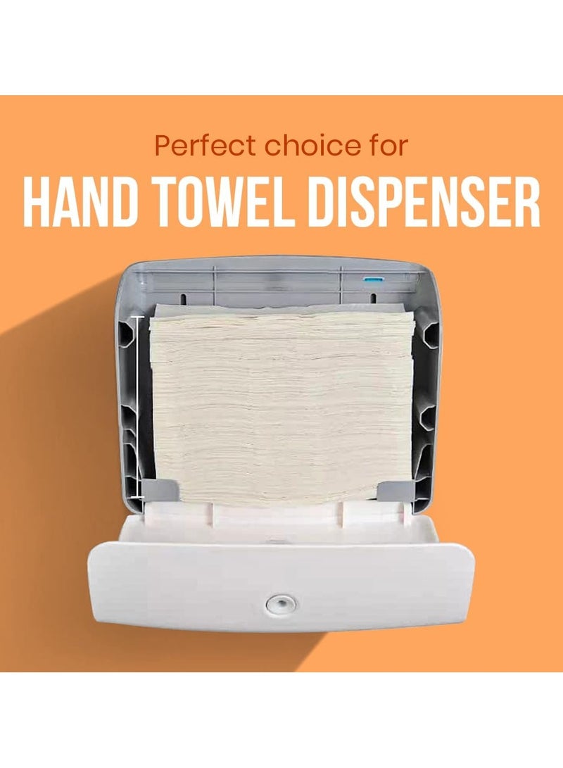 BRANDSFINITY Interfold 1-Ply Tissue Hand Towels - 3000 Embossed Sheets, 20 * 150 Soft and Highly Absorbent - Image 5