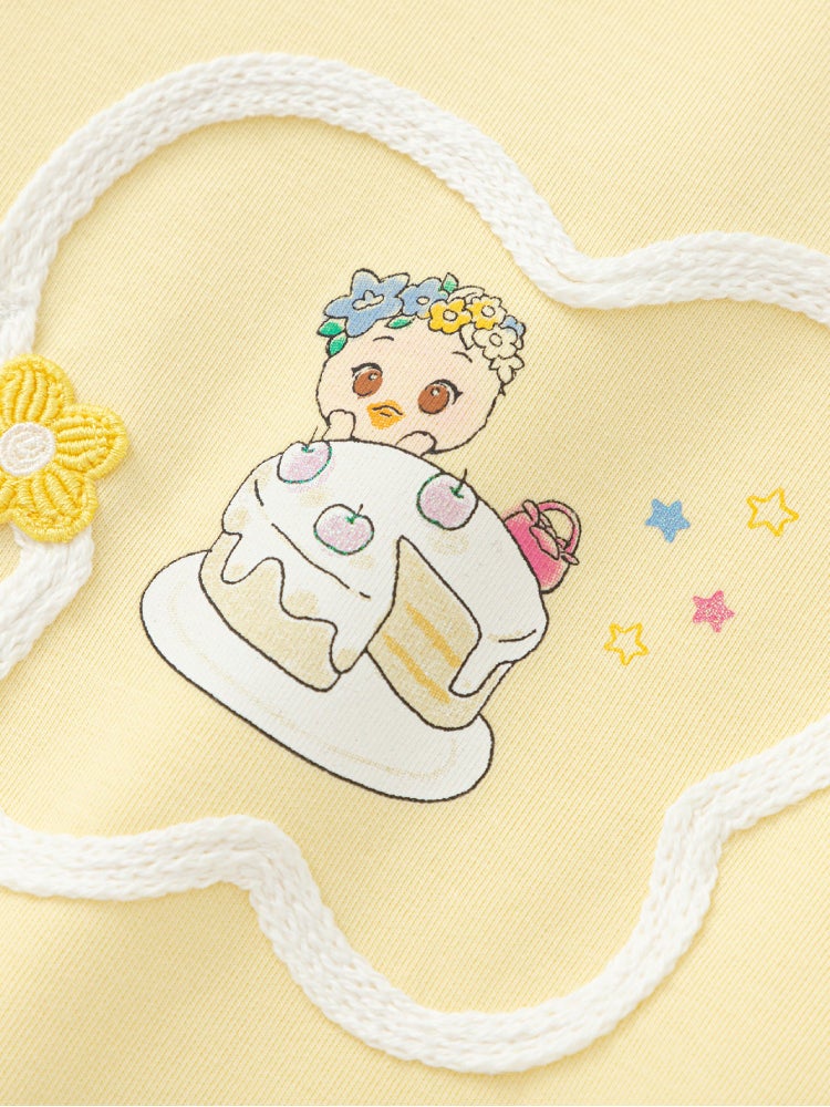 Balabala Girls' Sweatshirt With Printed Detail - Image 5