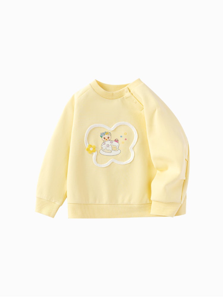 Balabala Girls' Sweatshirt With Printed Detail - Image 1