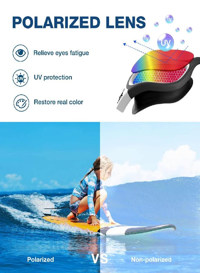 ZIONOR ZIONOR Kids Swim Goggles, G1MINI Polarized Swimming Goggles Comfort for Age 6-14, UV Protection Anti-Fog Adjustable Strap Fit for Child Boys Girls (Red Lens)  - Image 2