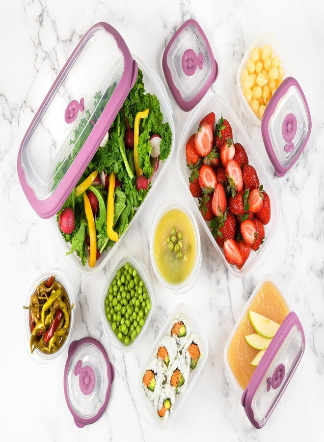 Tribello Small Plastic Food Storage Containers With Lids Airtight, 5 Oz Snack / Fruit Lunch Box For Kids, Meal Prep To Go, Fridge Storage Containers, Easy Open Lids, Dishwasher Safe, BPA Free, 5 Oz - Set of 4 - Image 5