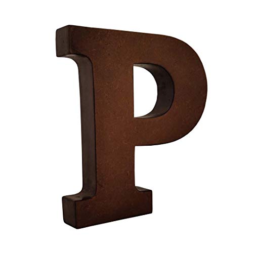 SMARTCAREWOOD Wooden P Letter- English Upper Case Alphabets Cutouts for Art and Craft Work (P_Brown_15x2.5 Cm) - Image 2