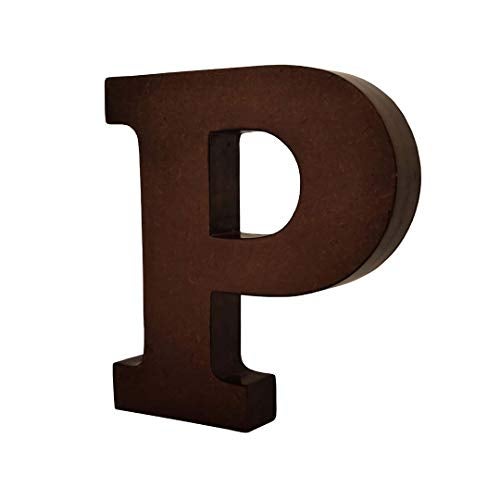 SMARTCAREWOOD Wooden P Letter- English Upper Case Alphabets Cutouts for Art and Craft Work (P_Brown_15x2.5 Cm) - Image 3