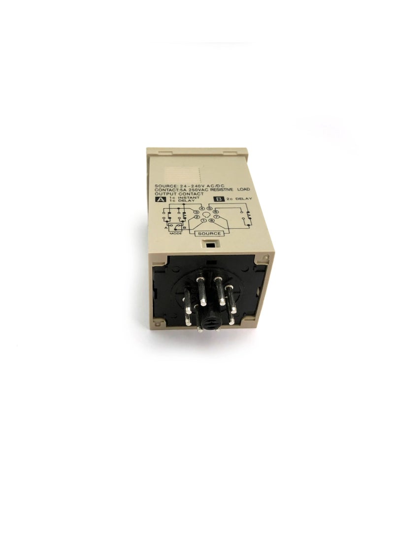 Generic - 8 Pin Timer Multi Range Din Rail Mount 24-240V AC/DC TM48S Auspicious TM48S-6/60S - Image 1