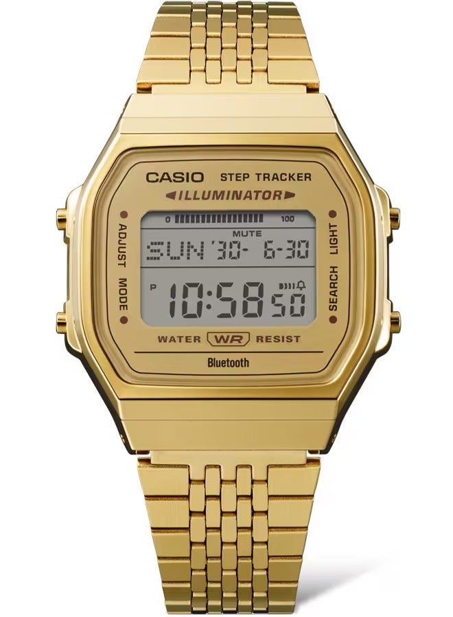 CASIO ساعة تتبع الخطوات بلوتوث عتيقة من الفولاذ المقاوم للصدأ ABL-100WEG-9A - Image 2