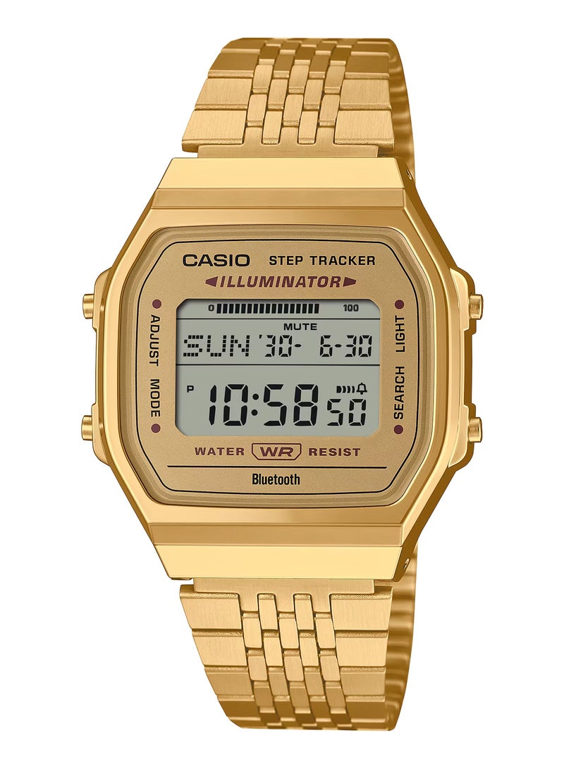 CASIO ساعة تتبع الخطوات بلوتوث عتيقة من الفولاذ المقاوم للصدأ ABL-100WEG-9A - Image 1