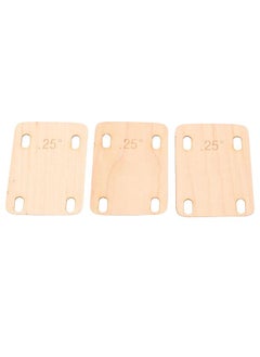 Thoraya Electric Guitar Neck Shim Maple Wood Neck Shim Spacer Instrument Accessory for Replacement 3pcs 0.25°  - Image 3