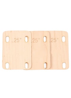 Thoraya Electric Guitar Neck Shim Maple Wood Neck Shim Spacer Instrument Accessory for Replacement 3pcs 0.25°  - Image 4