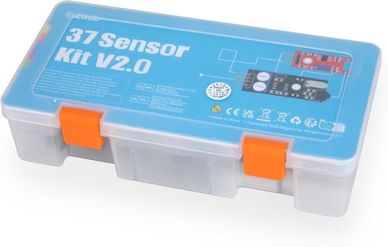 ELEGOO Upgraded 37 in 1 Sensor Modules Kit with Tutorial Compatible with Arduino IDE UNO R3 MEGA Nano(Excludes Microcontroller board) - Image 3