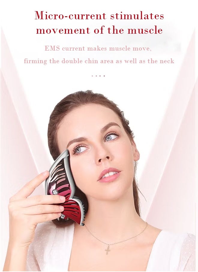K.SKIN Gua Sha Facial Tools Butterfly Electric Face Massager Face Lift Device Vibration Face Massager Anti Aging Wrinkles Puffiness Double Chin Tension Relief 3 massage modes and 5 intensities  - Image 2