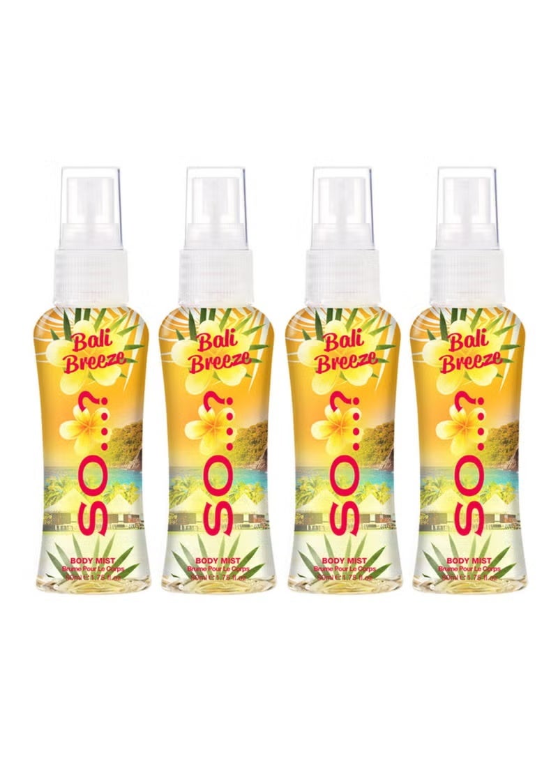So..? Bali Breeze Body Mist 50*4ml - Image 1
