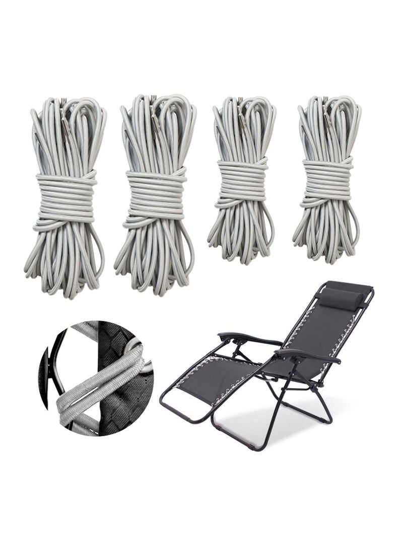SYOSI - SYOSI, 4 Pack Universal Replacement Elastic Cords, Elastic Tying Ropes for Install Folding Chair, Zero Gravity Chairs, Sun Loungers, and Garden Chairs, Lounge Chair Accessories - Image 1