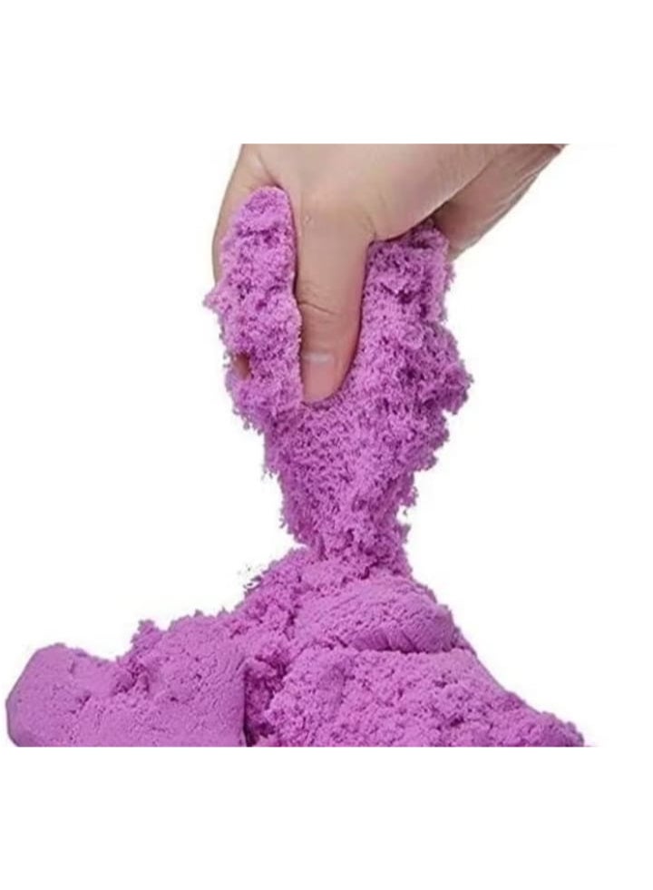 عجينة رائعة وطين سحري مع قالب، مجموعة حسية قابلة لإعادة الاستخدام، ألعاب أنشطة رملية رائعة خالية من الغلوتين، ألعاب داخلية للأطفال من سن 10 إلى 15 عامًا (أرجواني) - Image 2