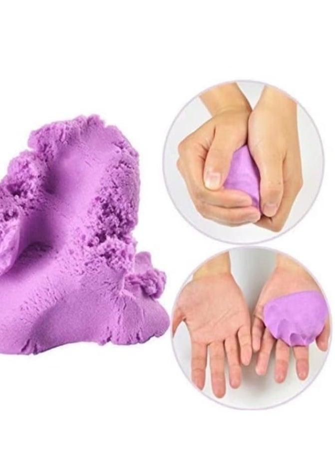 عجينة رائعة وطين سحري مع قالب، مجموعة حسية قابلة لإعادة الاستخدام، ألعاب أنشطة رملية رائعة خالية من الغلوتين، ألعاب داخلية للأطفال من سن 10 إلى 15 عامًا (أرجواني) - Image 5