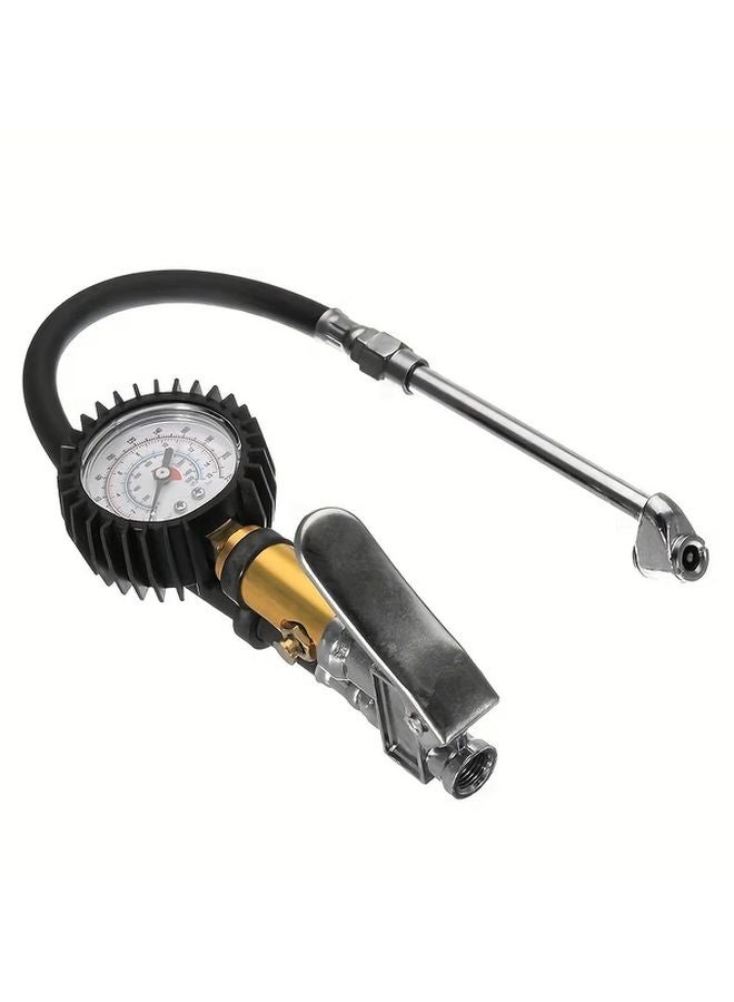 منفاخ إطارات عالي الدقة مع أنبوب تمديد وجدول اختبار لإطارات السيارات والشاحنات - Image 5