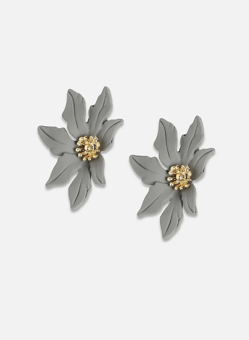 SOHI Flower Odessey Artificial Stud Earring Jewellery