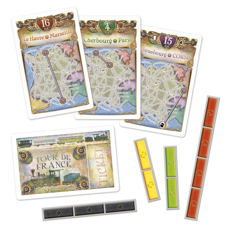 Asmodee Ticket to Ride France + Old West Board Game Expansion - Train Route Strategy Game, Fun Family Game for Kids & Adults, Ages 8+, 2-6 Players, 30-60 Minute Playtime - Image 3