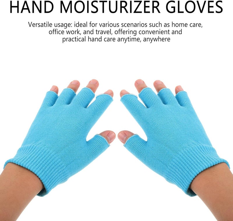 SAFIGLE Hydrating Gloves 1 Pair Gel Lining Moisturizing Gloves for Dry Hands Reusable Touch Screen Preventing Cracked Skin Care for Autumn Winter - Image 4