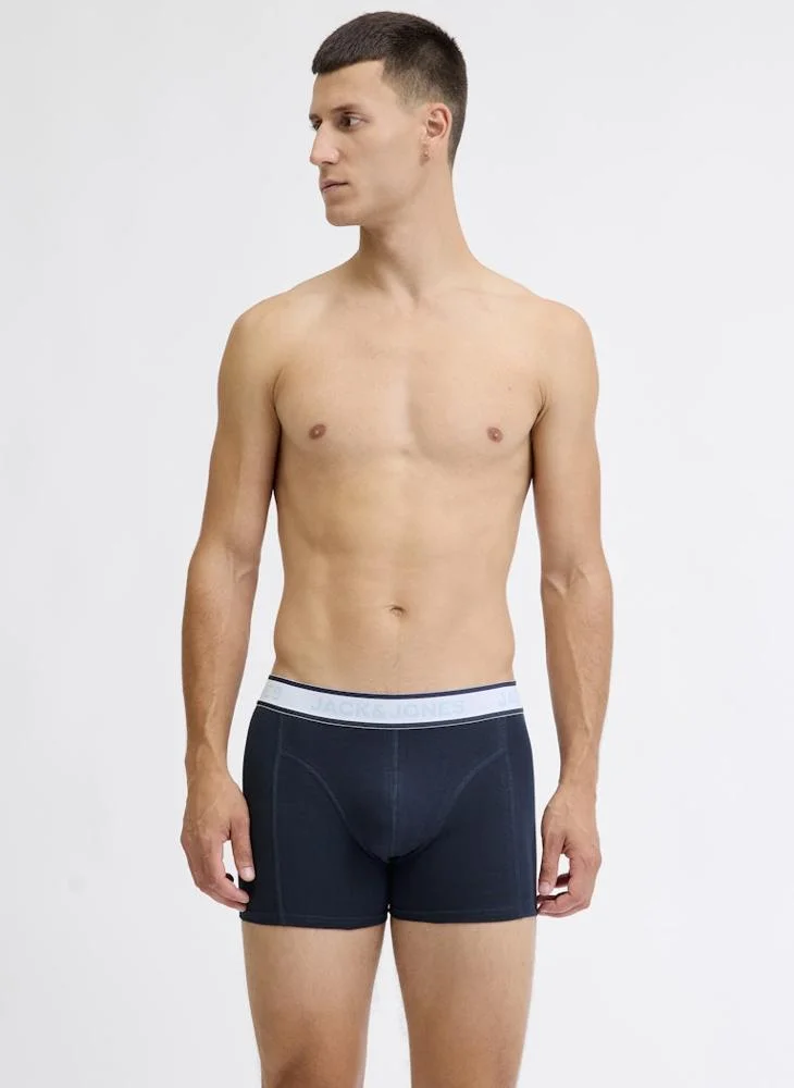 JACK & JONES 3 Pack Solid Trunks
