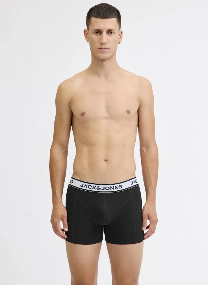 جاك اند جونز ثلاث عبوات سراويل داخلية رجالية سادة