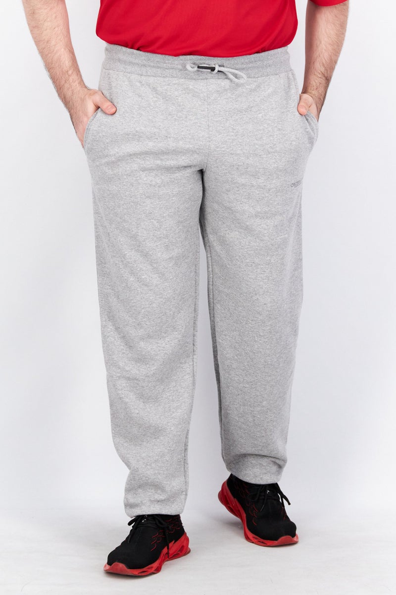 CROSSHATCH Men Regular Fit Drawstring Heather Jogger Pants, Grey  - Image 1