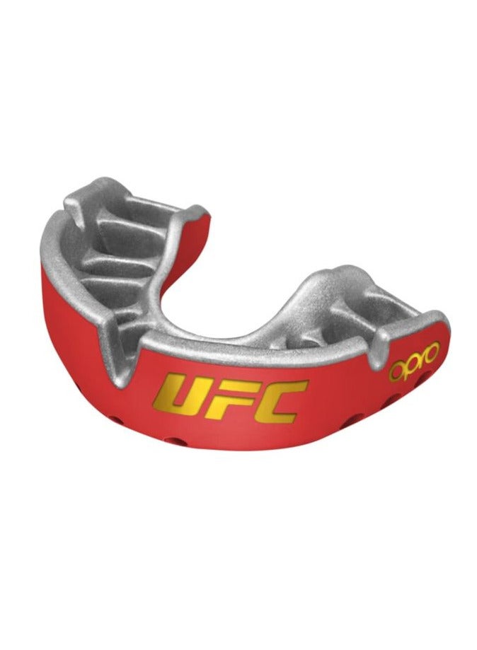 OPRO Self Fit Ufc Gold Red/Silver - Image 1