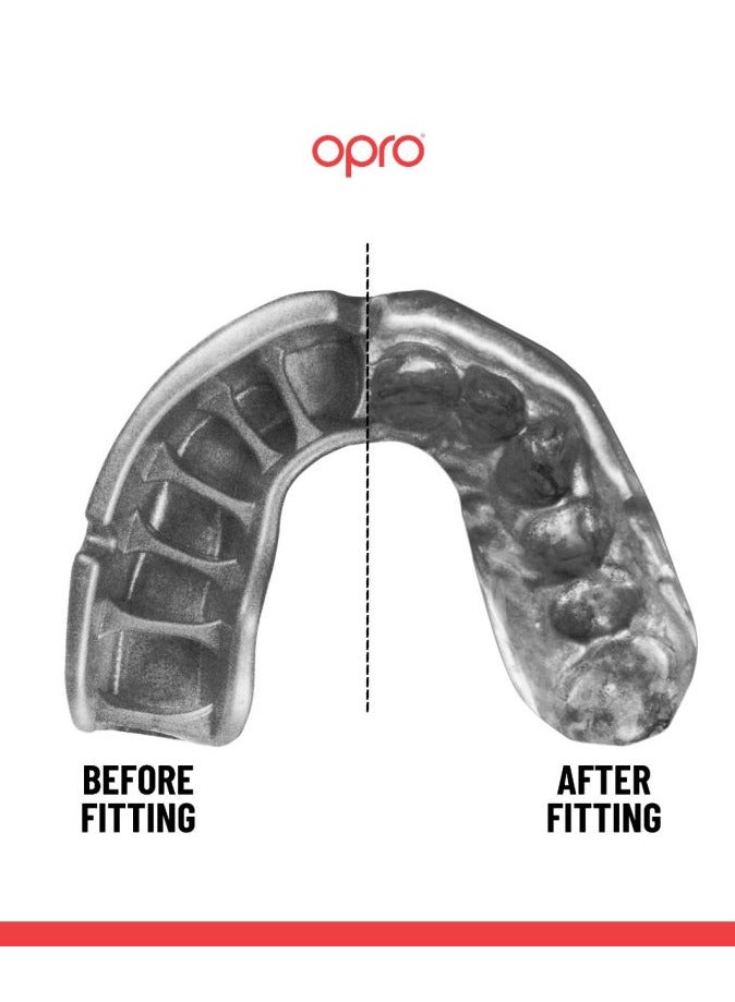 OPRO Self Fit Ufc Gold Red/Silver - Image 2