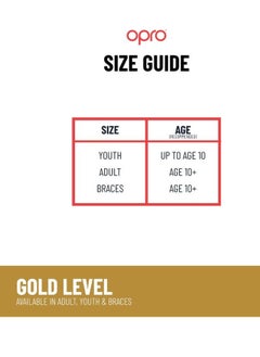 OPRO Self Fit Ufc Gold Red/Silver  - Image 3