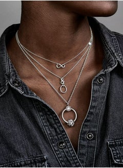 PANDORA Pandora Sparkling Eternity Symbol Necklace for Women  - Image 2