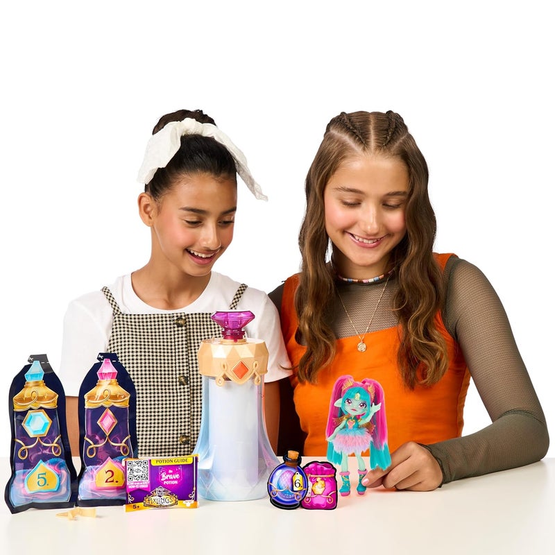Magic Mixies Pixlings - Amber The Dragon Pixling Doll with Potion Bottle - Image 4