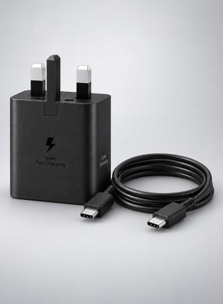45W Power Adapter with USB-C Cable 5A 1.8m Super Fast Charging for Compatible Devices Black - view 2