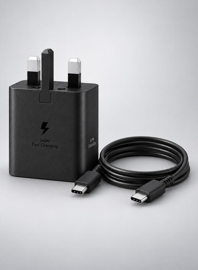 Samsung 45W Power Adapter with USB-C Cable 5A 1.8m Super Fast Charging for Compatible Devices Black - Image 2