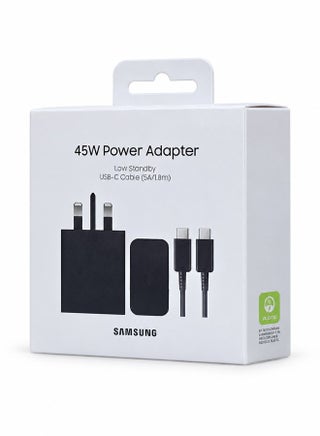 45W Power Adapter with USB-C Cable 5A 1.8m Super Fast Charging for Compatible Devices Black - view 3