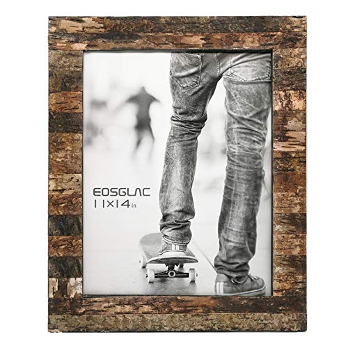 Eosglac Rustic 11x14 Wooden Picture Frames, Handmade with Real Birch Bark, Wood Photo Frame Natural - Image 5
