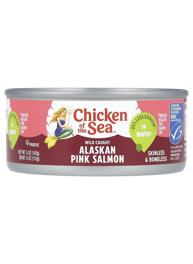 Chicken Of The Sea Chicken of the Sea, Wild Caught Alaskan Pink Salmon in Water, 5 oz (142 g)  - Image 1
